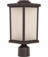 Resilience Lanterns 1-Light Outdoor Post Mount Bronze