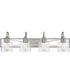 Bartley Extra Large 4-light Bath Light Brushed Nickel