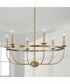 Rylann 6-Light Chandelier Aged Brass