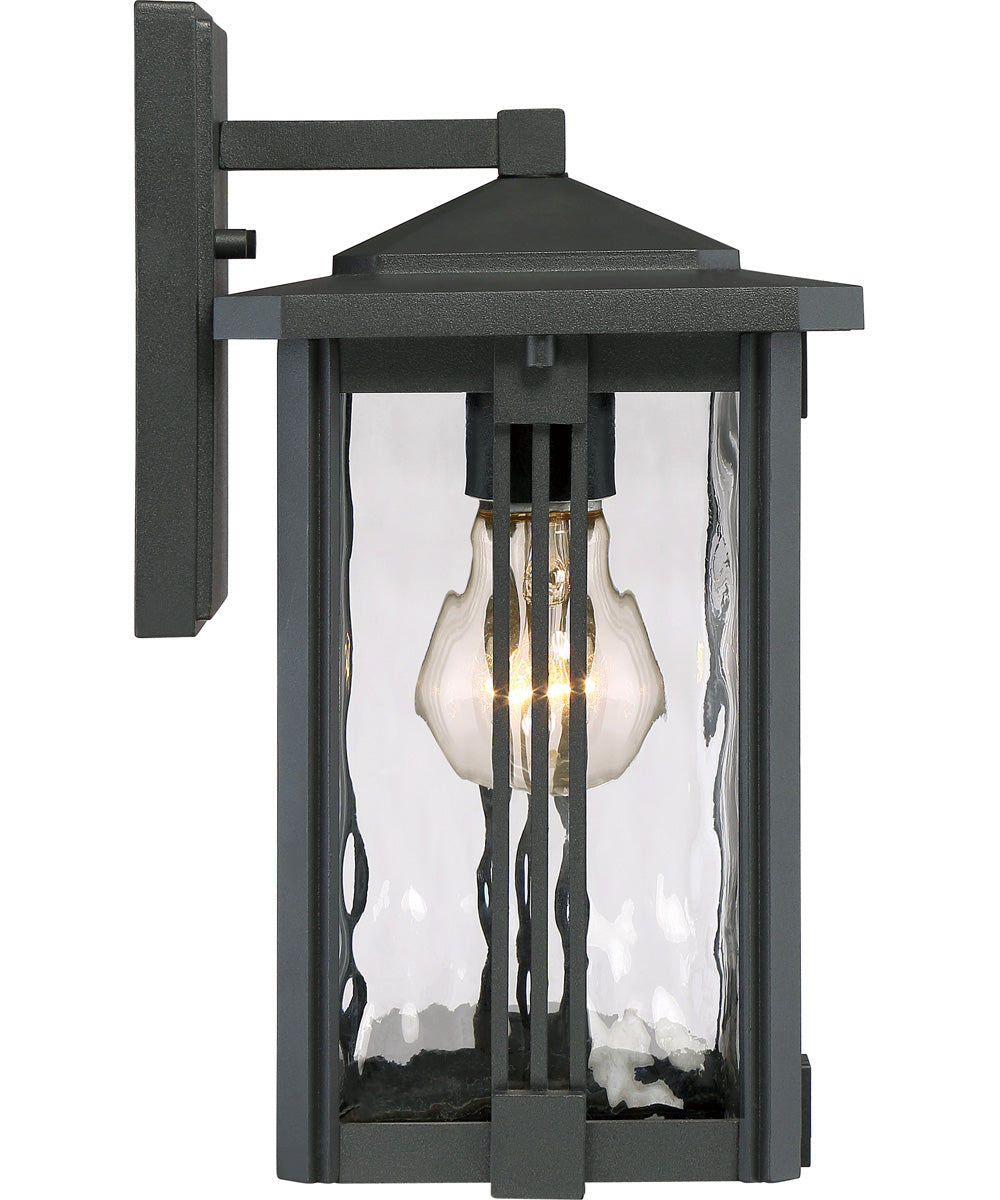 Everglade Small 1-light Outdoor Wall Light Earth Black