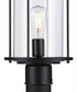 Gunther 1-Light Modern Farmhouse Post Lantern Matte Black