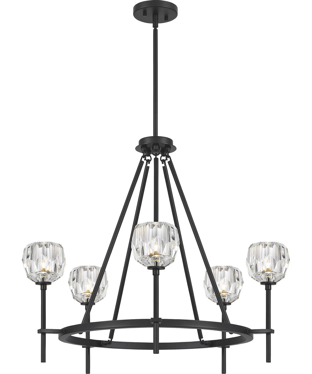 Regalia 5-light Chandelier Matte Black