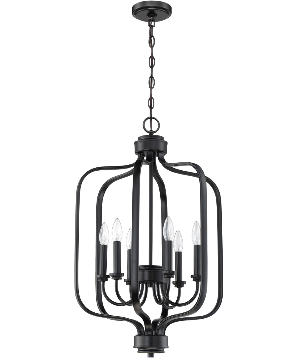 Bolden 6-Light Foyer Light Flat Black