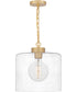 Abner Small 1-light Mini Pendant Aged Brass