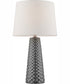 Muriel 2-Light 2 Pack-Table Lamp Grey Ceramichrome/ White Linen