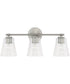 Baker 3-Light Vanity Brushed Nickel