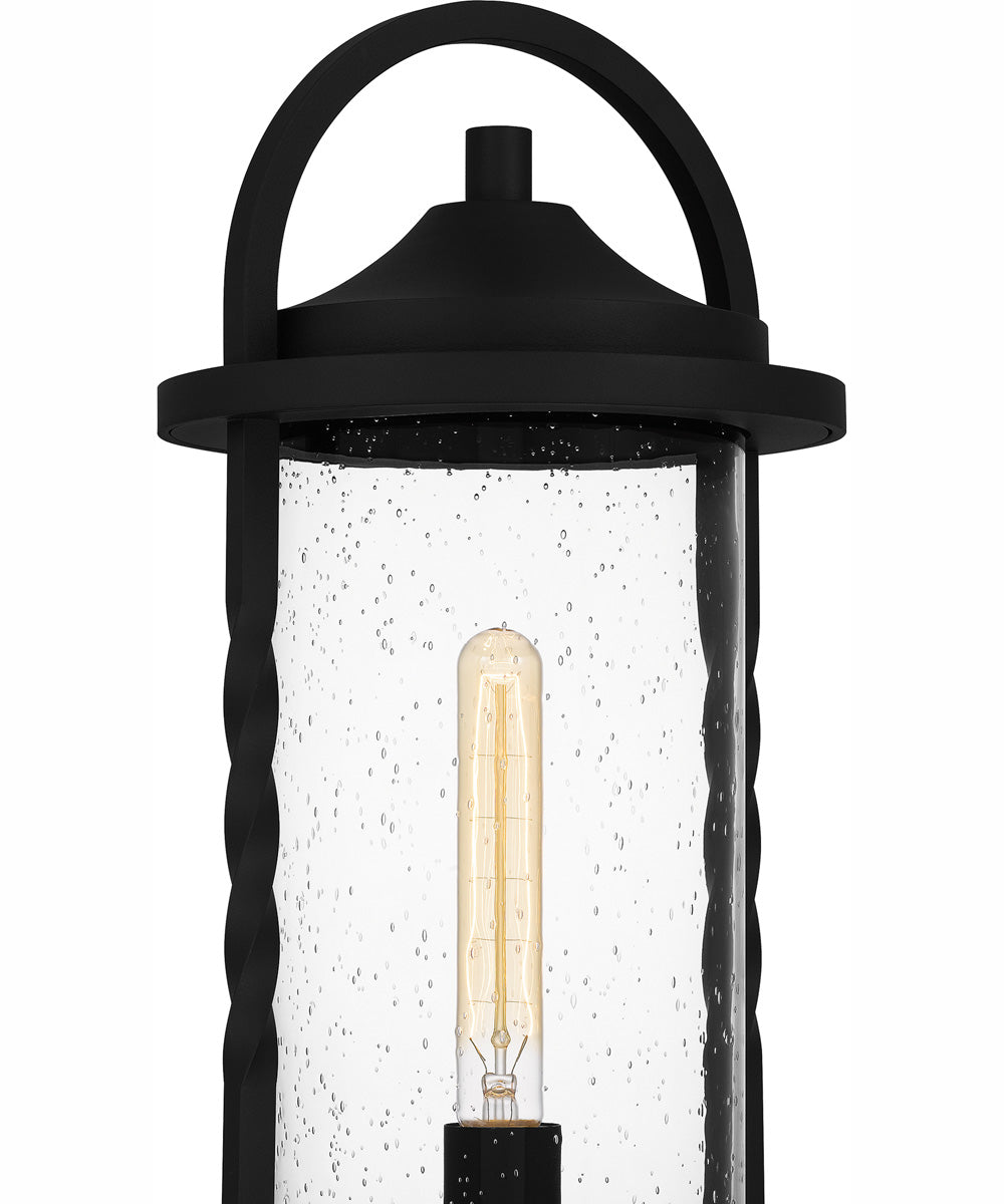 Reece Large 1-light Outdoor Post Light  Coastal Armour Aluminum Earth Black