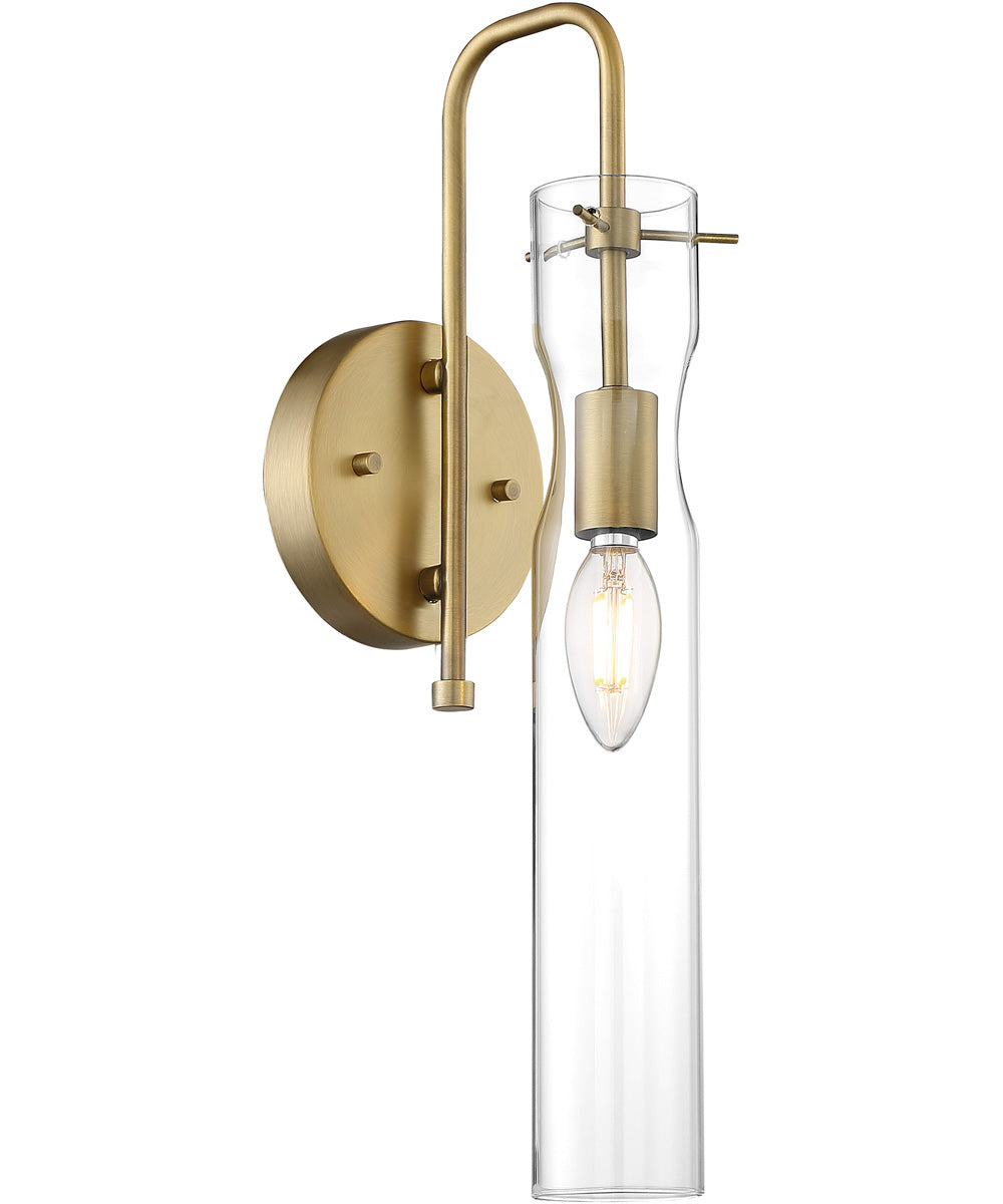 16"W Spyglass 1-Light Vanity & Wall Vintage Brass