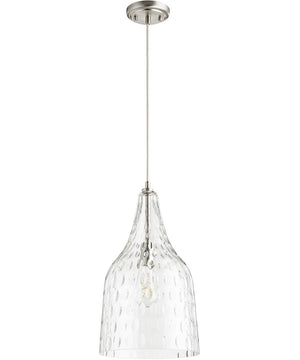 10"W 1-light Pendant Satin Nickel