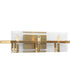 Cahill 3-Light Clear Glass Luxe Bath Vanity Light Brushed Bronze