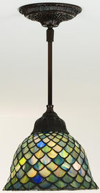 8"W Tiffany Fishscale Mini-Pendant