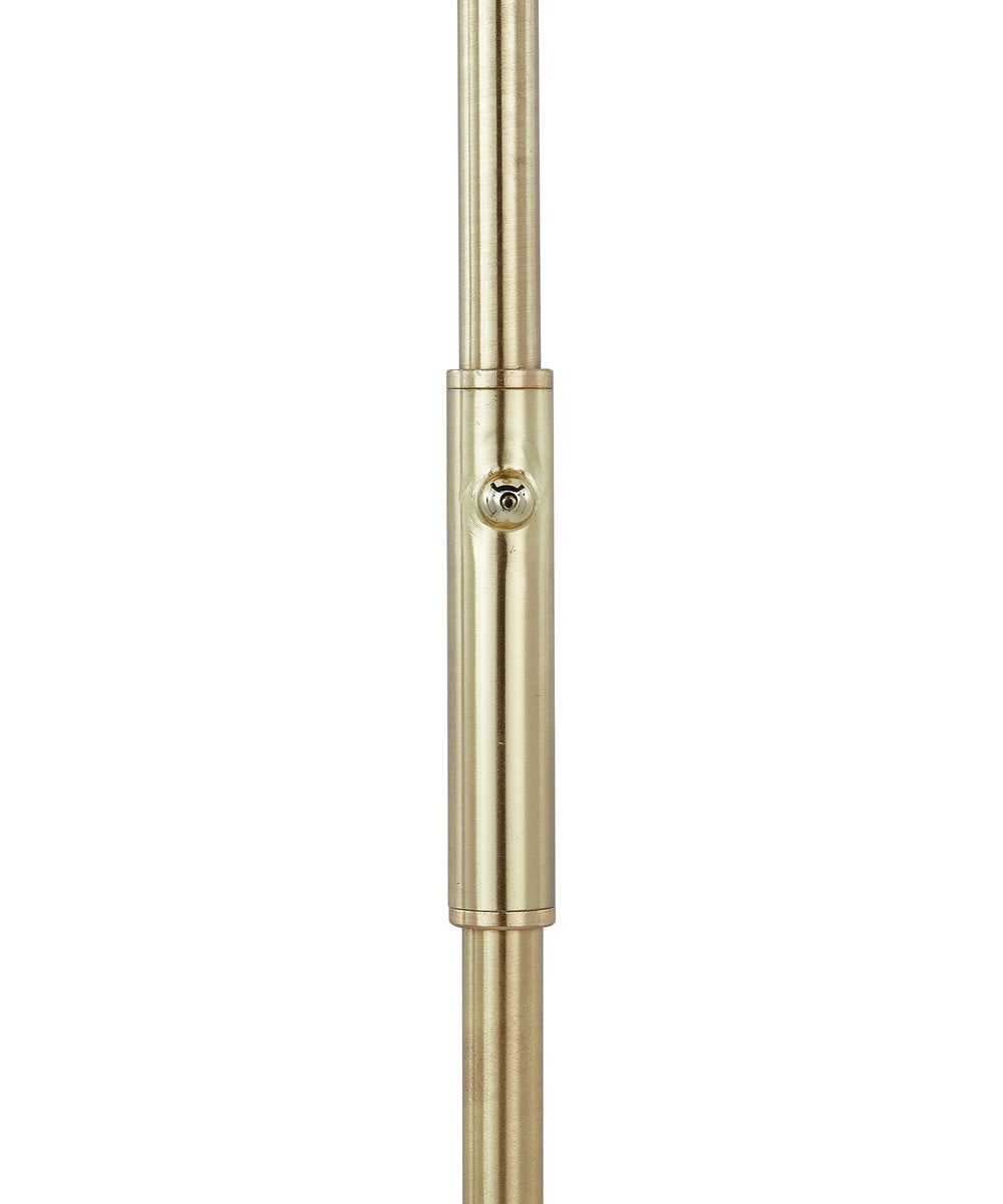 Leipzig LED Torchiere Satin Brass