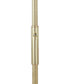 Leipzig LED Torchiere Satin Brass