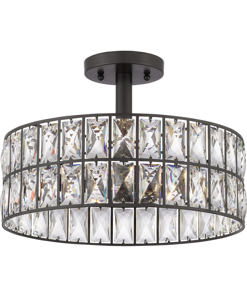 Coffman 3-light Semi Flush Mount Western Bronze