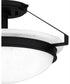 Quoizel Semi-Flush Mount Medium 2-light Semi Flush Mount Matte Black