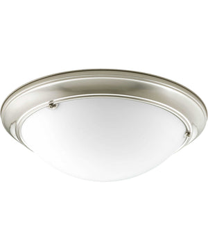 Eclipse 3-Light 19-3/8" Close-to-Ceiling Brushed Nickel