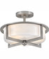 Baxley 3-Light Medium Semi-Flush Mount in Antique Nickel