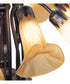 24" Wide Amber Tiffany Pond Lily 12 Light Chandelier