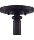 Dardyn 3-Light Convertible Semi Flush Flat Black
