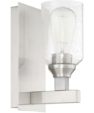 Chicago 1-Light Wall Sconce Brushed Polished Nickel