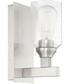 Chicago 1-Light Wall Sconce Brushed Polished Nickel