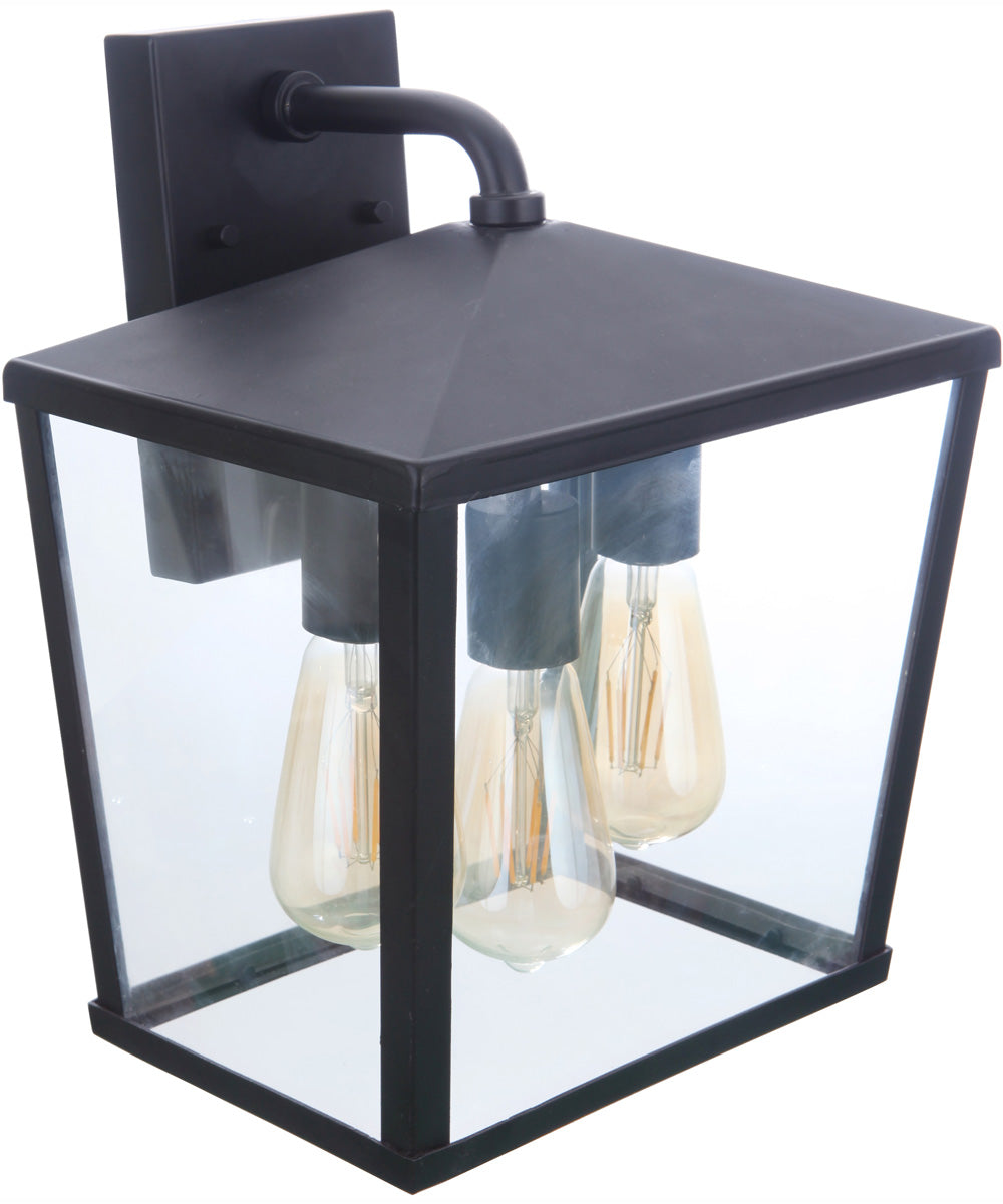 Olsen 3-Light Outdoor Wall Lantern Midnight