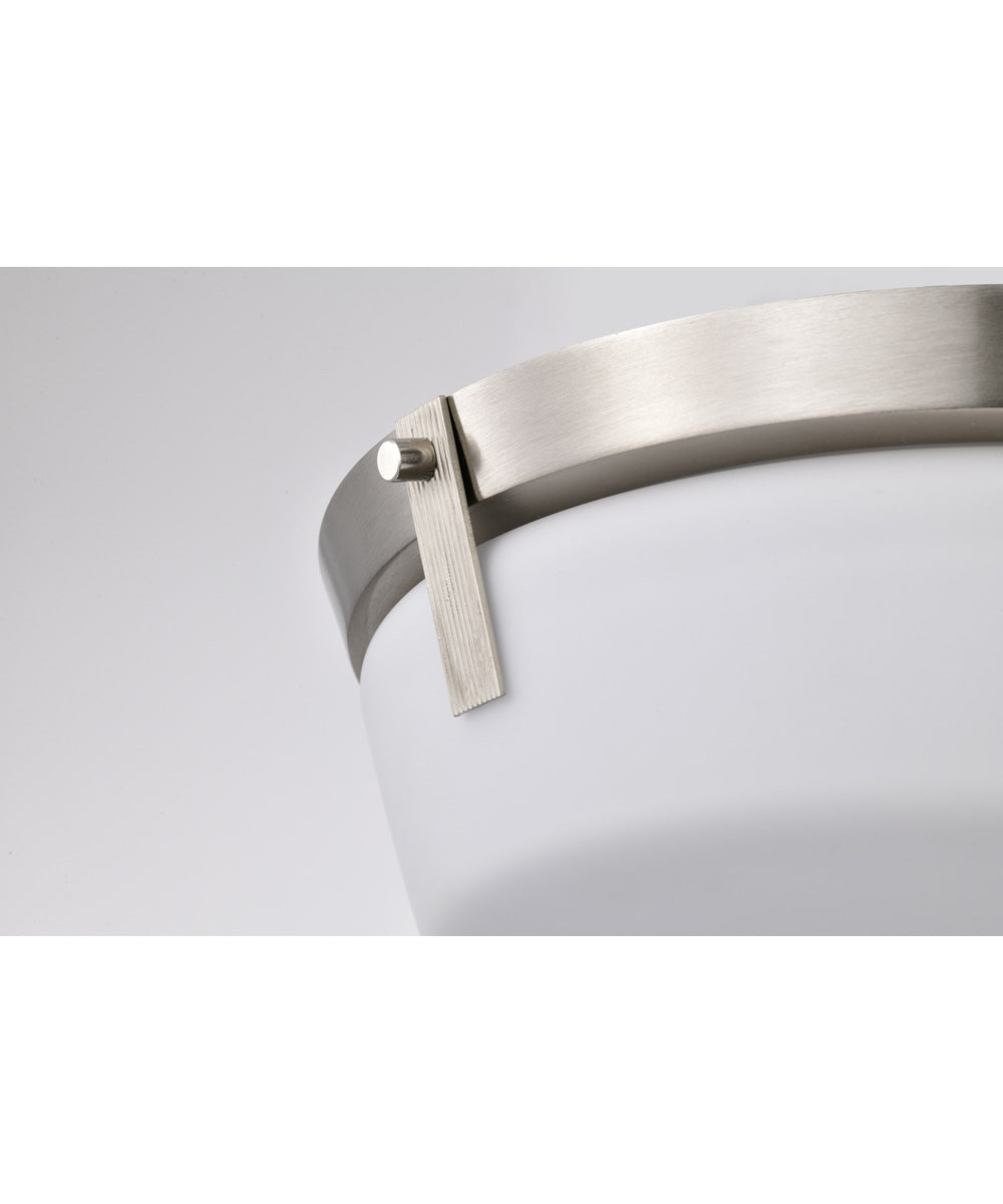 Rowen 3-Light Close-to-Ceiling Brushed Nickel