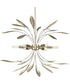 Mariposa 6-Light Hanging Pendant Light Gilded Silver