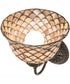 8" Wide Tiffany Fishscale Wall Sconce