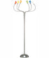 Lollipop 6-Light 6-Light Floor Lamp Ps With Multi Crackled Glass Shade