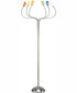 Lollipop 6-Light 6-Light Floor Lamp Ps With Multi Crackled Glass Shade