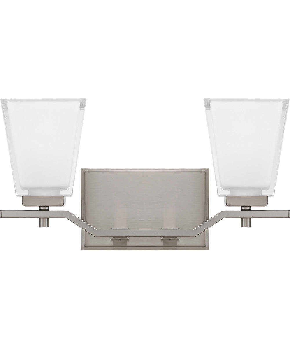 Myra Medium 2-light Bath Light Brushed Nickel
