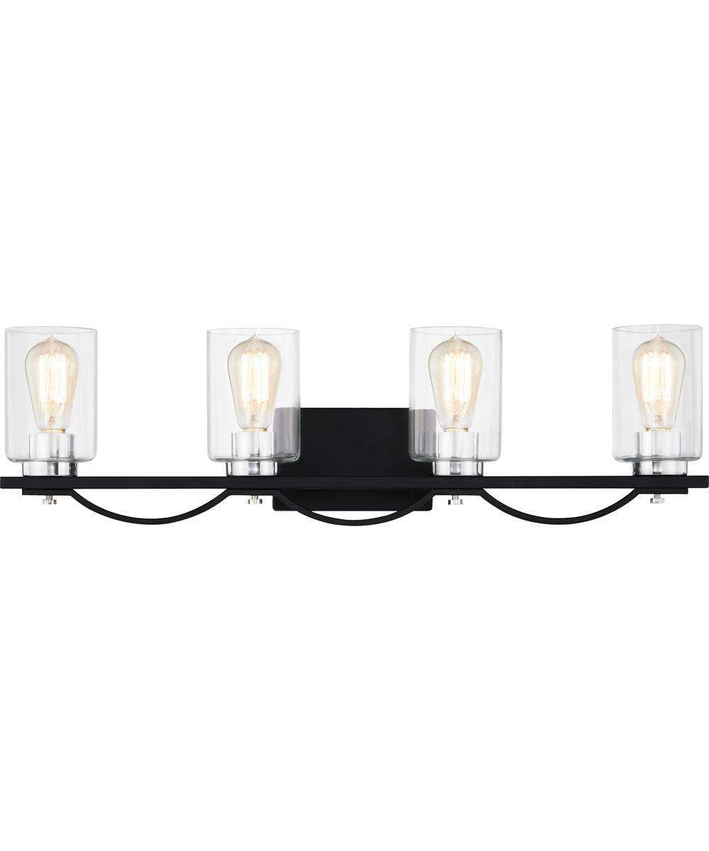 Salem Extra Large 4-light Bath Light Matte Black