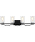 Salem Extra Large 4-light Bath Light Matte Black