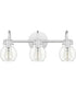 Andrews Large 3-light Bath Light Polished Chrome