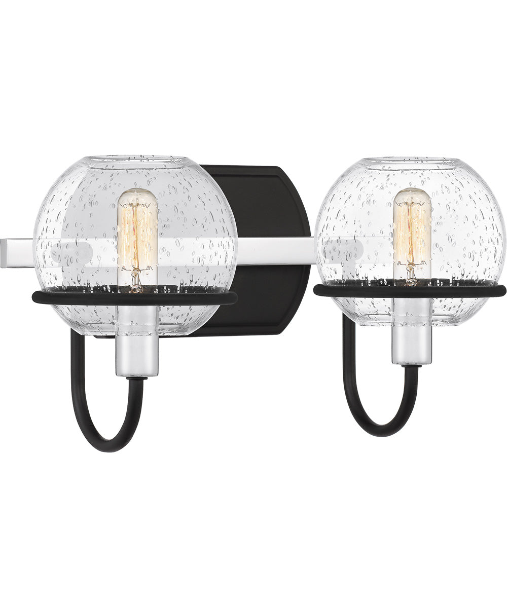 Phoenix Medium 2-light Bath Light Matte Black