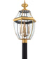 Newbury Extra Large 4-light Outdoor Post Light Antique Brass