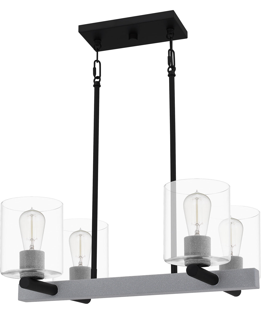 Caldwell 4-light Island Light Matte Black