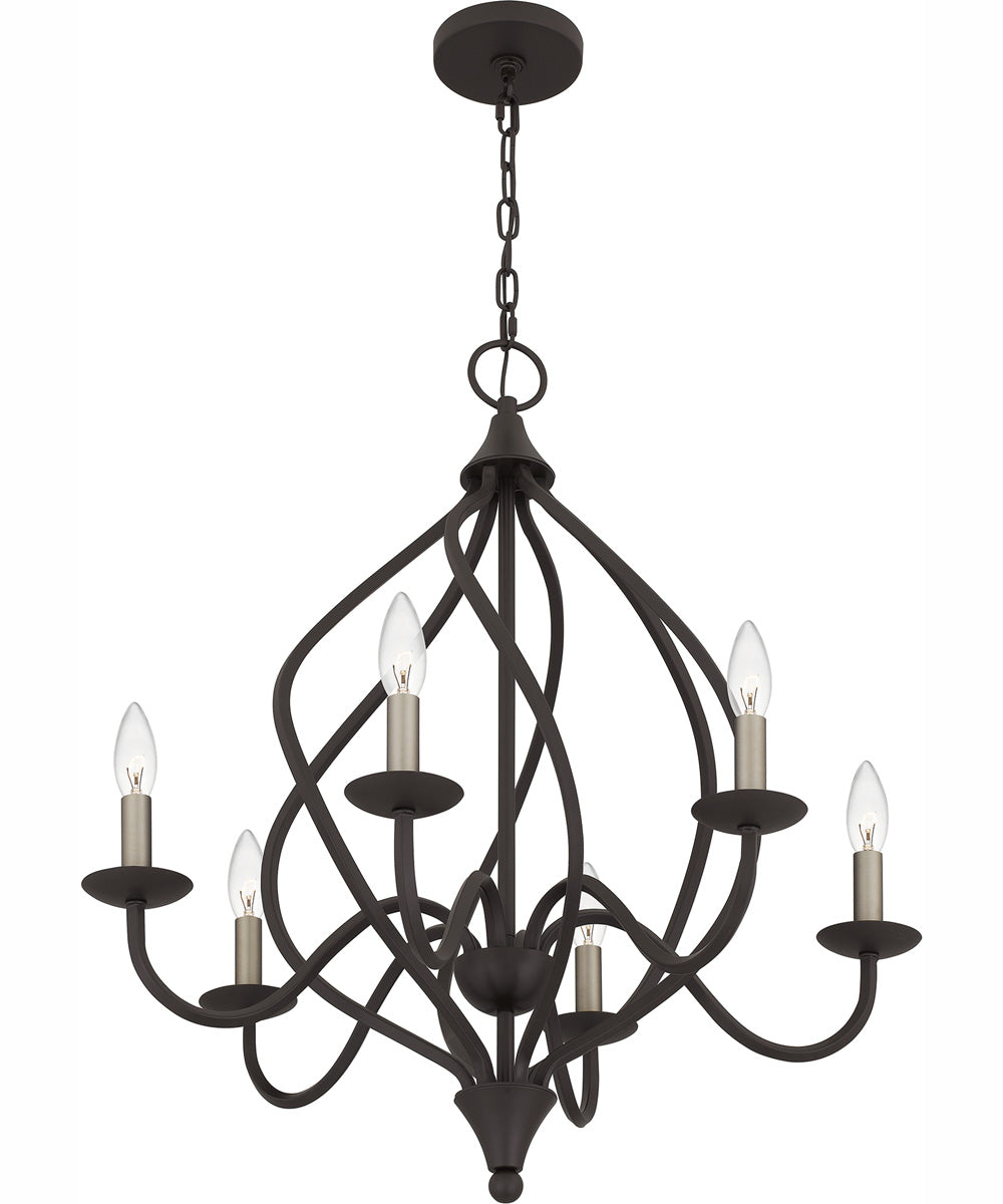 Dupont 6-light Chandelier Old Bronze