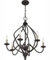 Dupont 6-light Chandelier Old Bronze