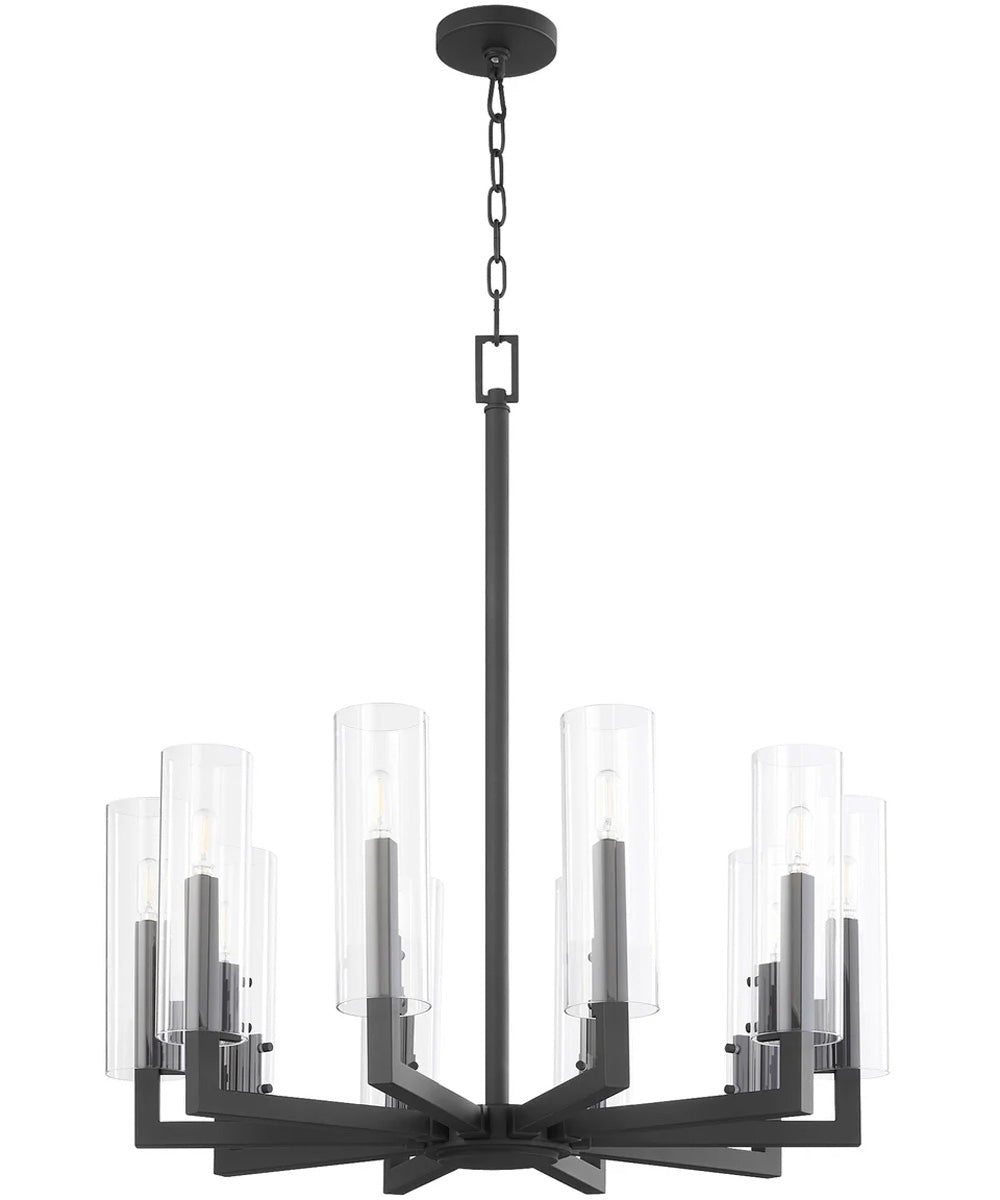 Harbin 10-light Chandelier Textured Black