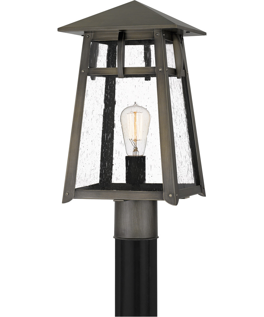 Merle Large 1-light Outdoor Post Light  Coastal Armour Aluminum Burnished Bronze