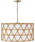 Tulum 4-Light Pendant Matte Brass