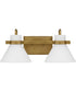 Regency Medium 2-light Bath Light Weathered Brass