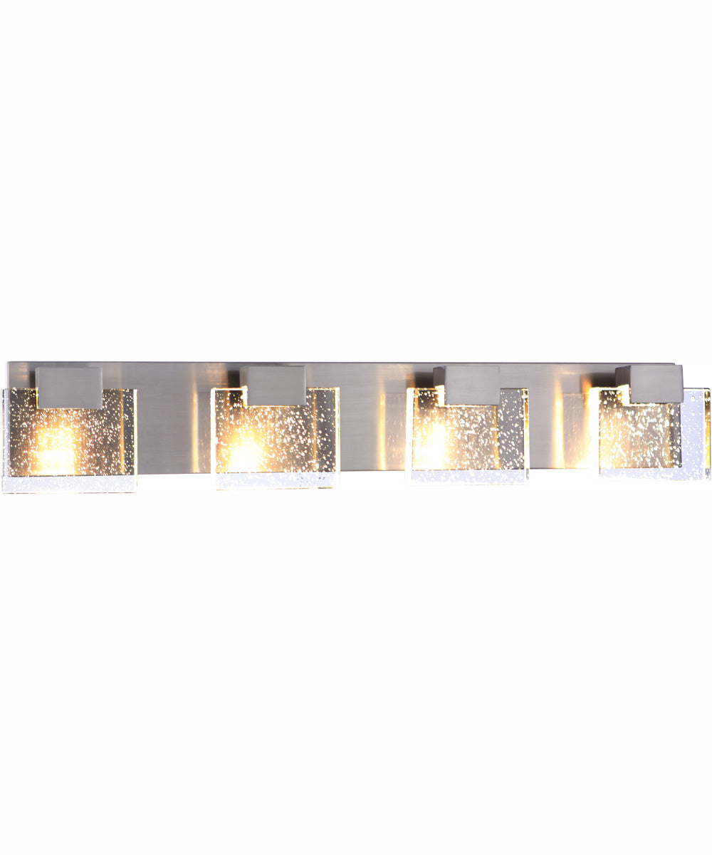 Alamere 4-Light Wall Mount Brushed Polished Nickel