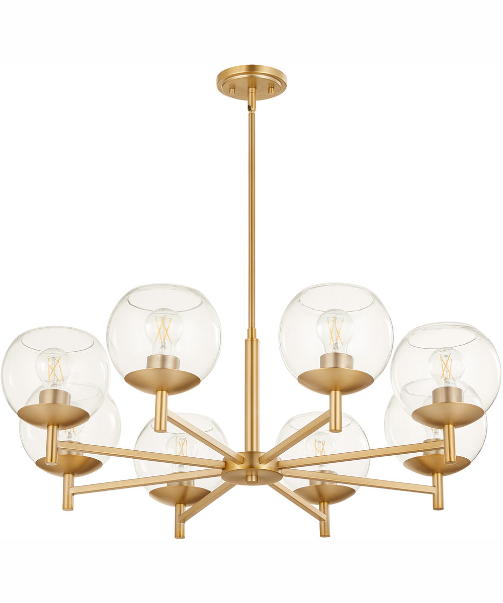 Lyon 8-light Chandelier Aged Brass