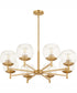 Lyon 8-light Chandelier Aged Brass