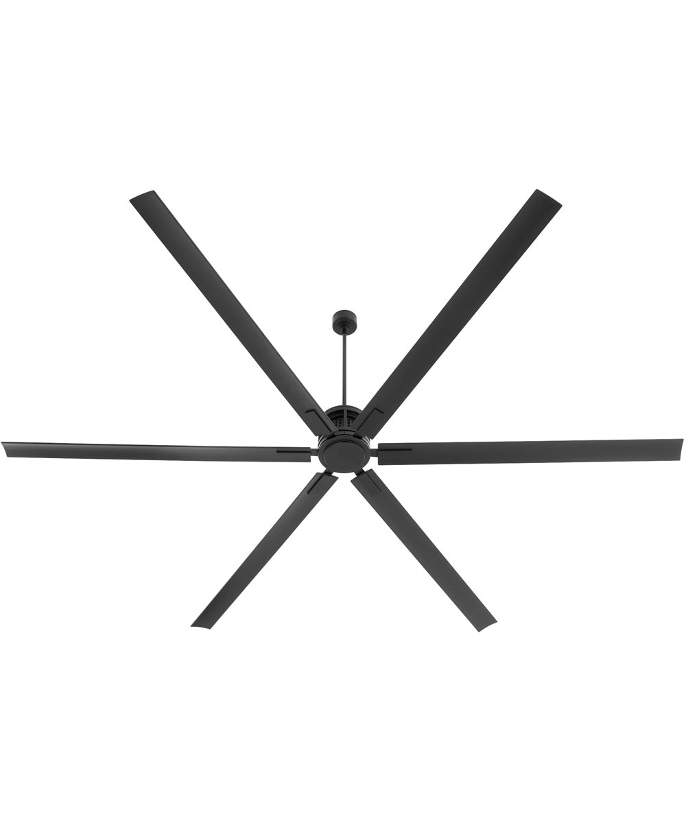 120" Zeus Patio Ceiling Fan Matte Black