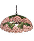 22" Wide Tiffany Cabbage Rose Pendant