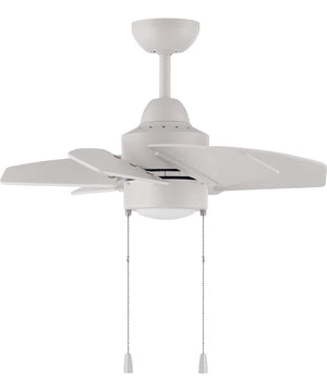 24" Propel II 1-Light Ceiling Fan White
